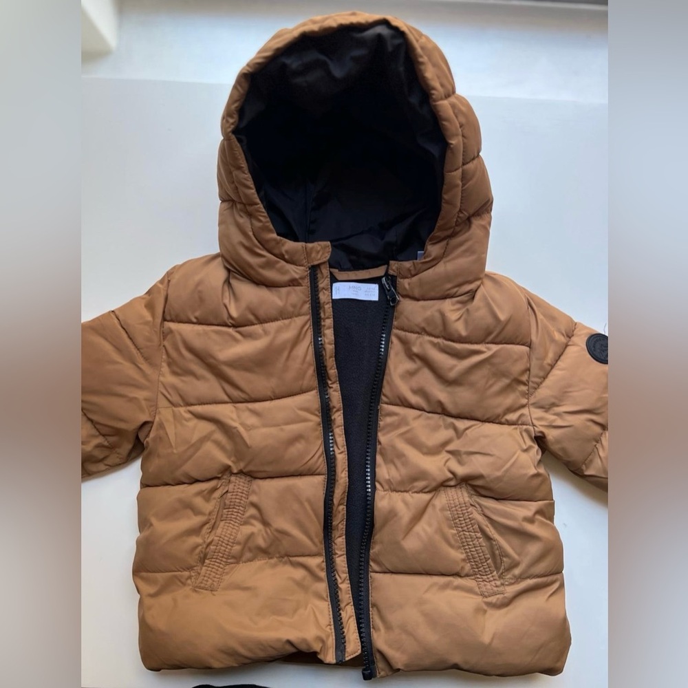 MANGO boy PUFFER JACKET 12-18months. Pristine condition. - Picture 3 of 9